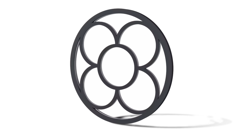 Stalen stalraam Bloemveld 4 vaks plat profiel