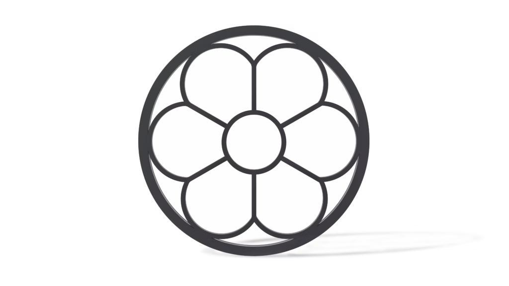 Stalen stalraam Bloemveld 6 vaks plat profiel