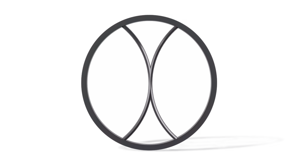 Stalen stalraam Maanzicht driehoek profiel