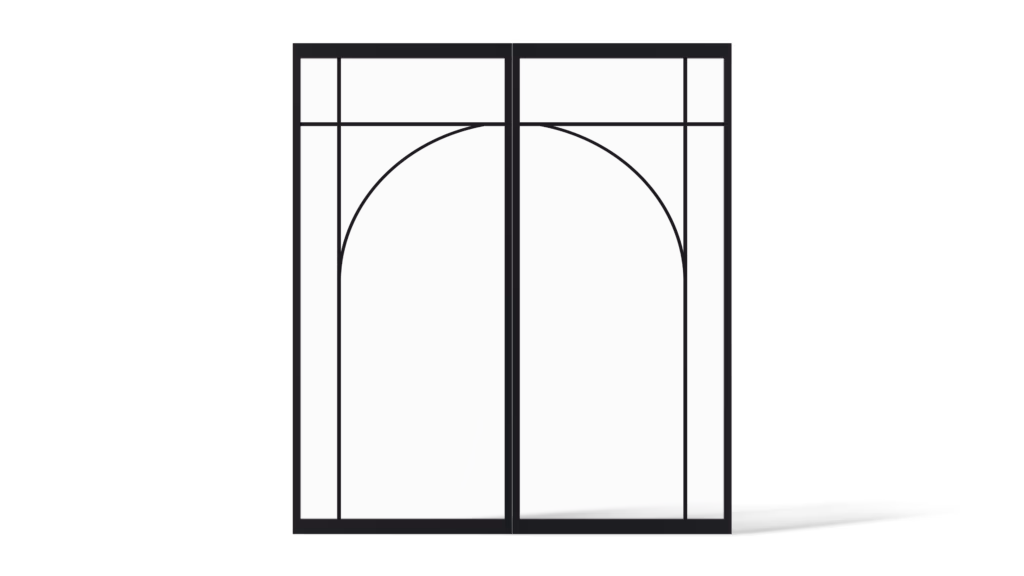 Dubbele stalen deur Brampton minimalistisch