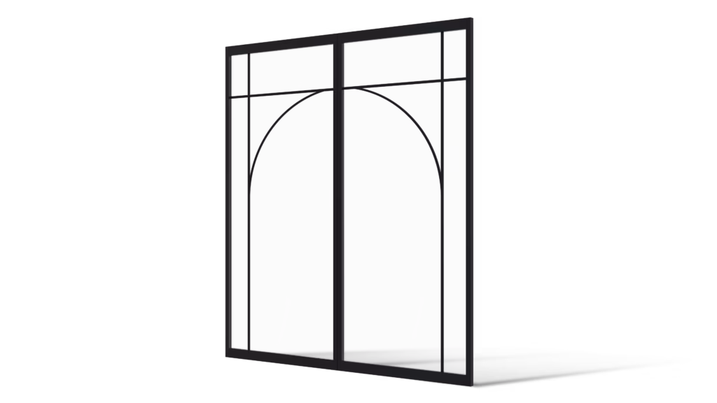 Dubbele stalen deur Brampton minimalistisch