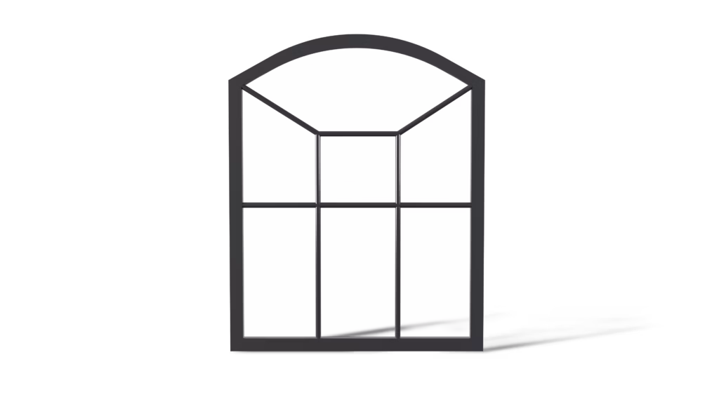 Stalen stalraam De Ambste rond profiel