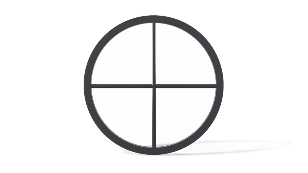 Stalen stalraam De Braak rond profiel