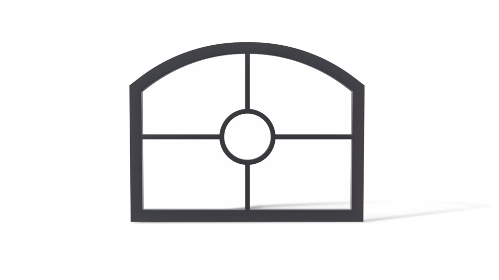 Stalen stalraam De Striete rond profiel