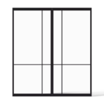 Stalen deur London minimalistisch