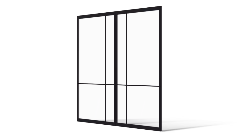 Stalen deur London minimalistisch