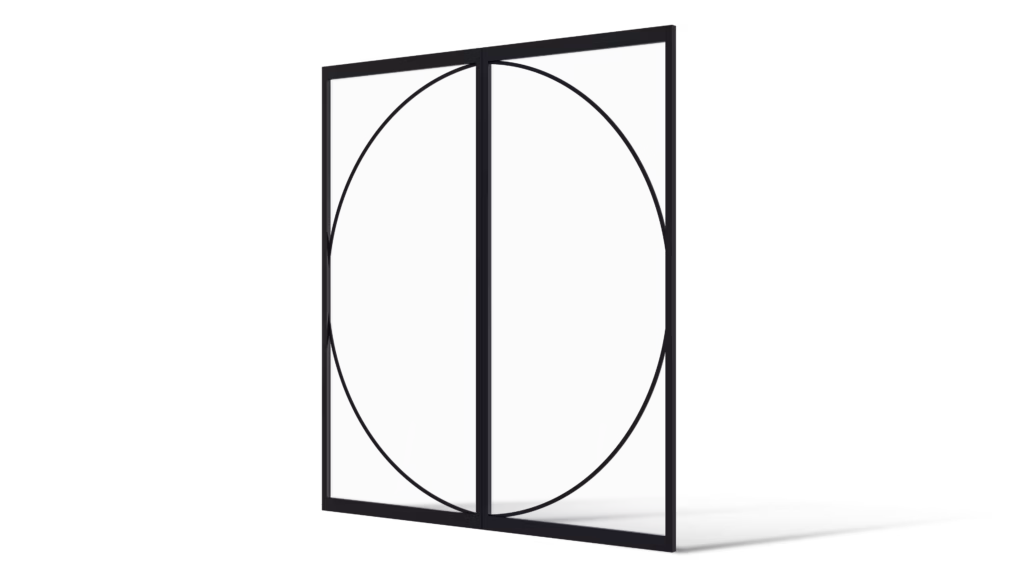 Dubbele stalen deur Moncton minimalistisch