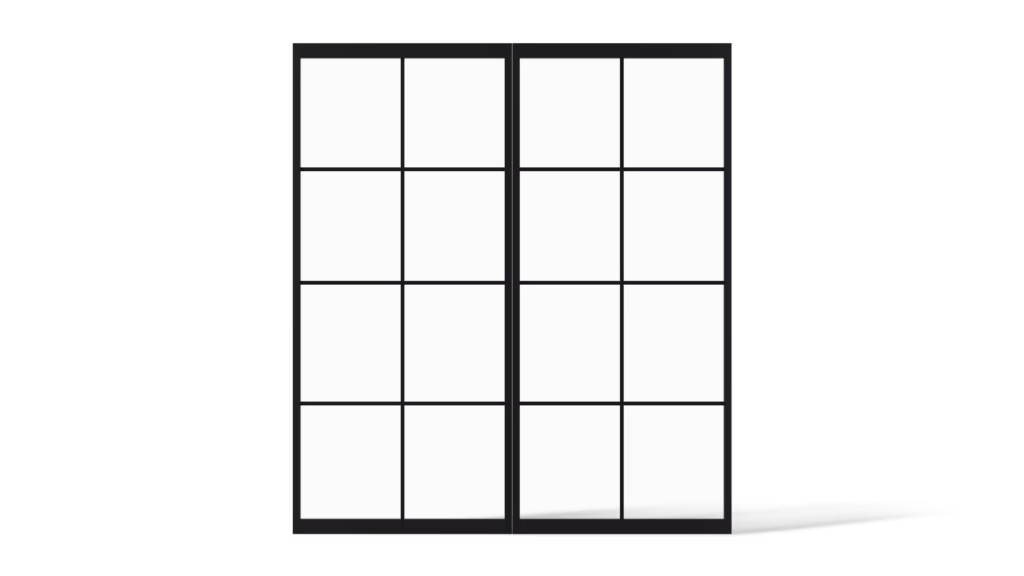 Dubbele stalen deur Montreal minimalistisch