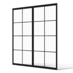 Dubbele stalen deur Montreal minimalistisch