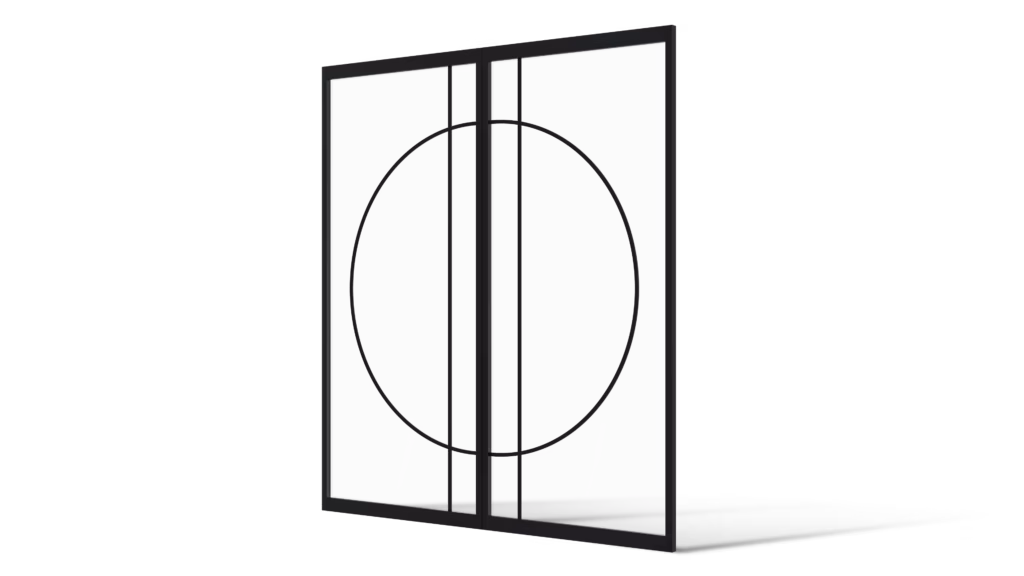 Dubbele stalen deur Regina minimalistisch