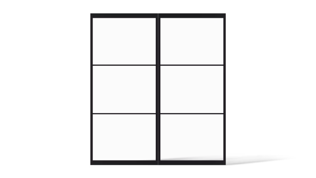 Dubbele Stalen deur Calgary minimalistisch