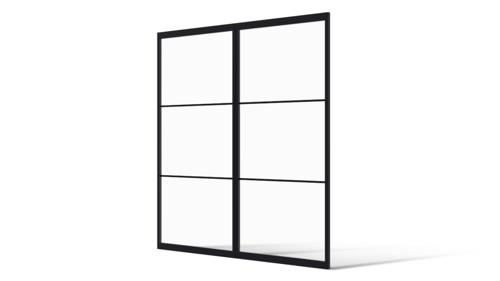 Dubbele Stalen deur Calgary minimalistisch