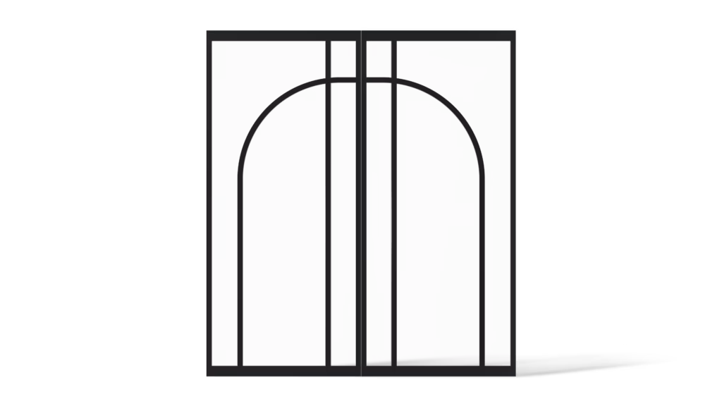 stalen deur organische vorm