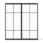 Stalen dubbele deur Ontario minimalistisch