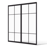 Stalen dubbele deur Ontario minimalistisch