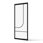 Stalen deur Quebec minimalistisch