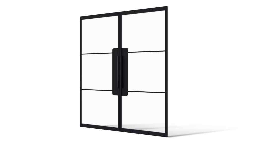 Dubbele Stalen deur Sudbury minimalistisch